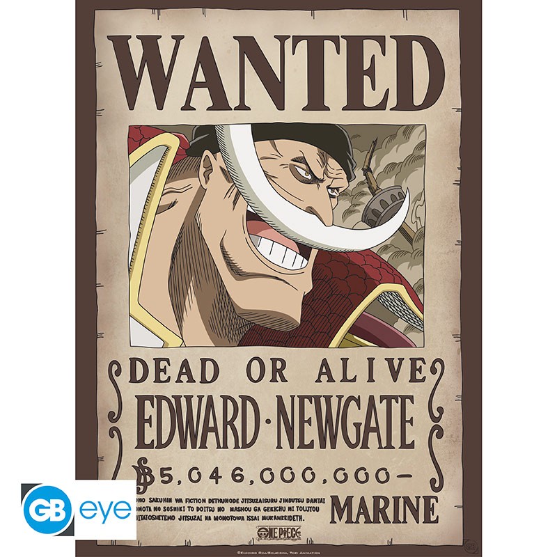 ONE PIECE POSTER WANTED WHITEBEARD (52X38)
