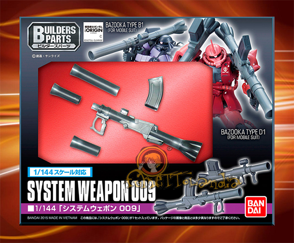 BUILDERS PARTS SYSTEM WEAPON 009 1/144 (25208)