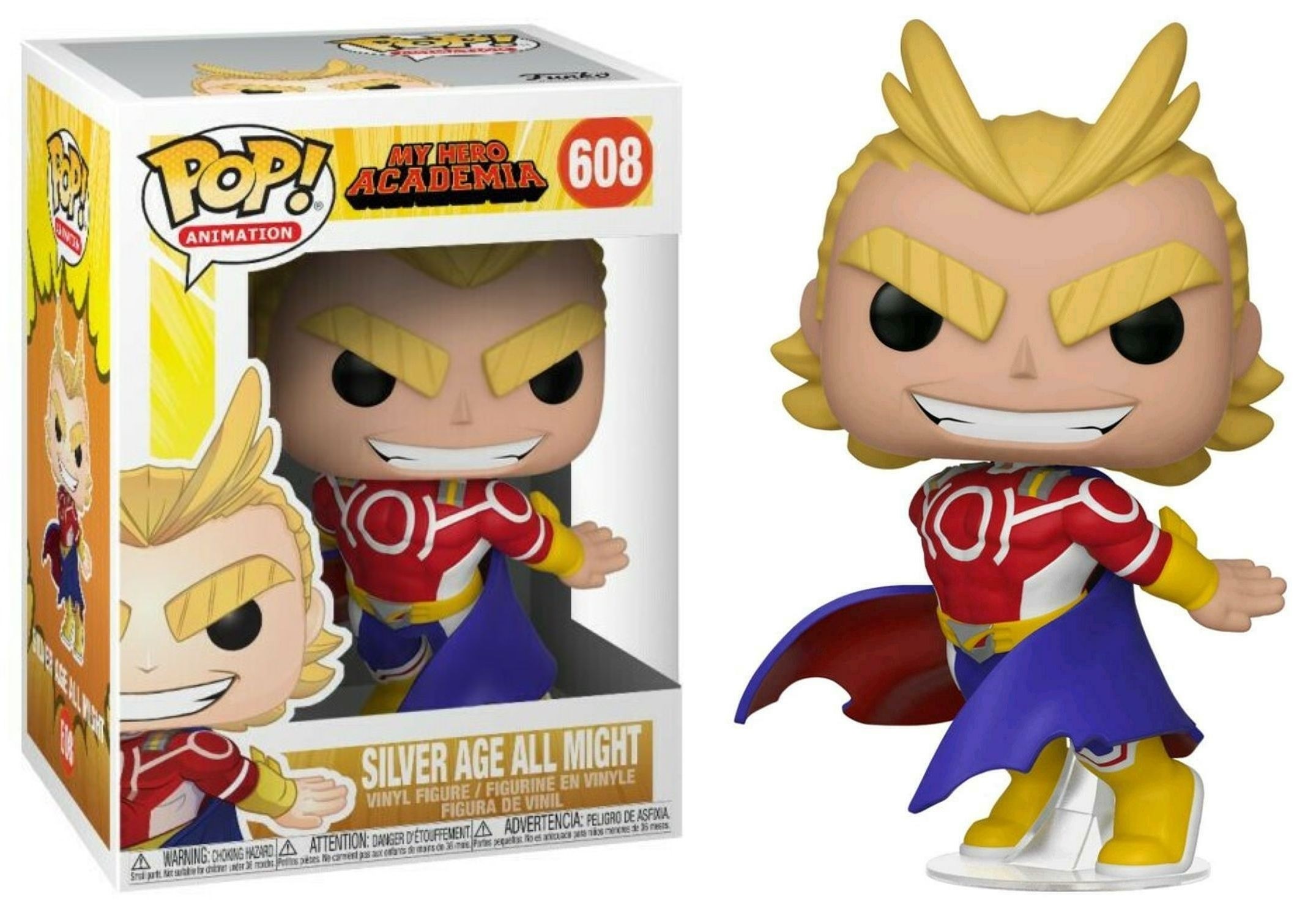 POP! ANIMATION #608 PVC MY HERO ACADEMIA ALL MIGHT (SILVER AGE)