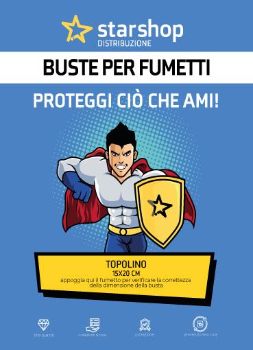 ACCESSORI: BUSTE PROTECTORS STAR TOPOLINO (15,0 X 20)