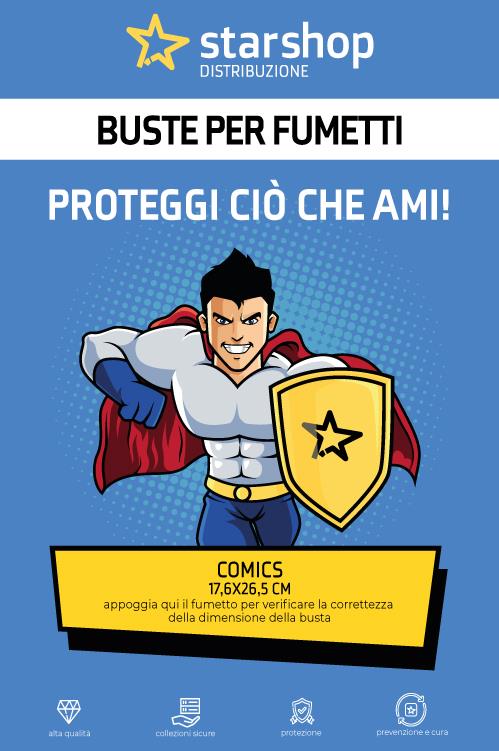 ACCESSORI: BUSTE PROTECTORS STAR COMICS (17,6 X 26,5)