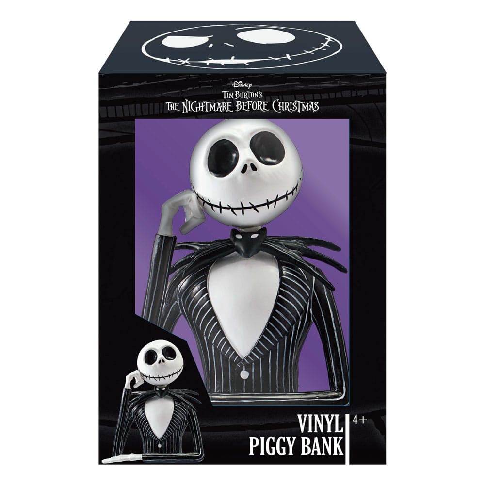 NIGHTMARE BEFORE CHRISTMAS FIGURAL BANK DELUXE BOX JACK BUST