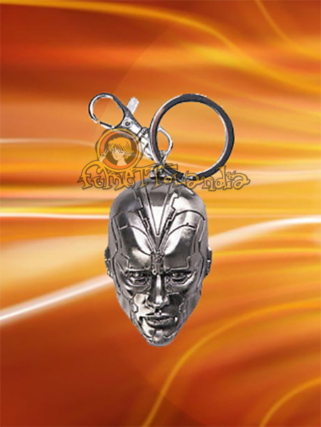 AVENGERS VISION HEAD PEWTER KEYRING