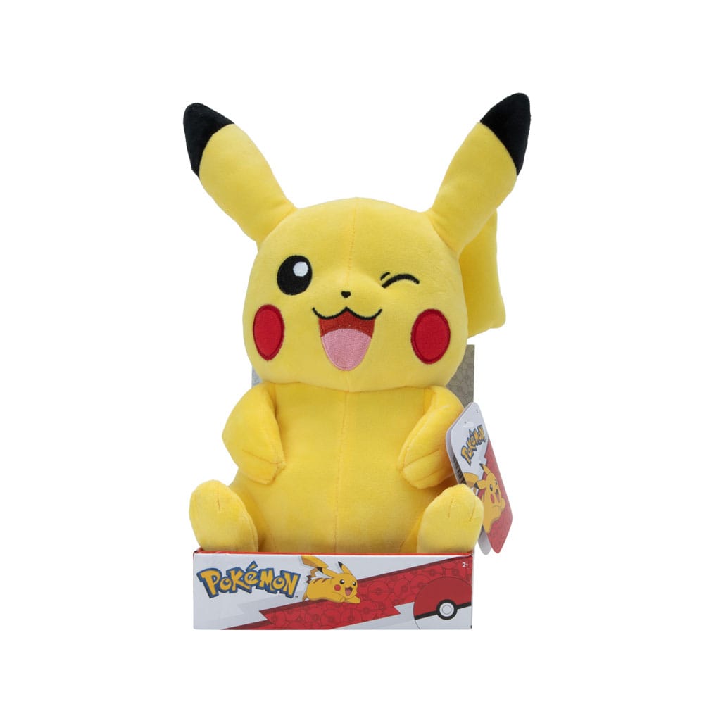 POKEMON PLUSH FIGURE PIKACHU WINKING 30 CM