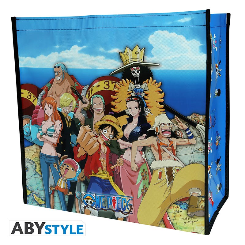 ONE PIECE SHOPPING BAG STRAW HAT CREW'