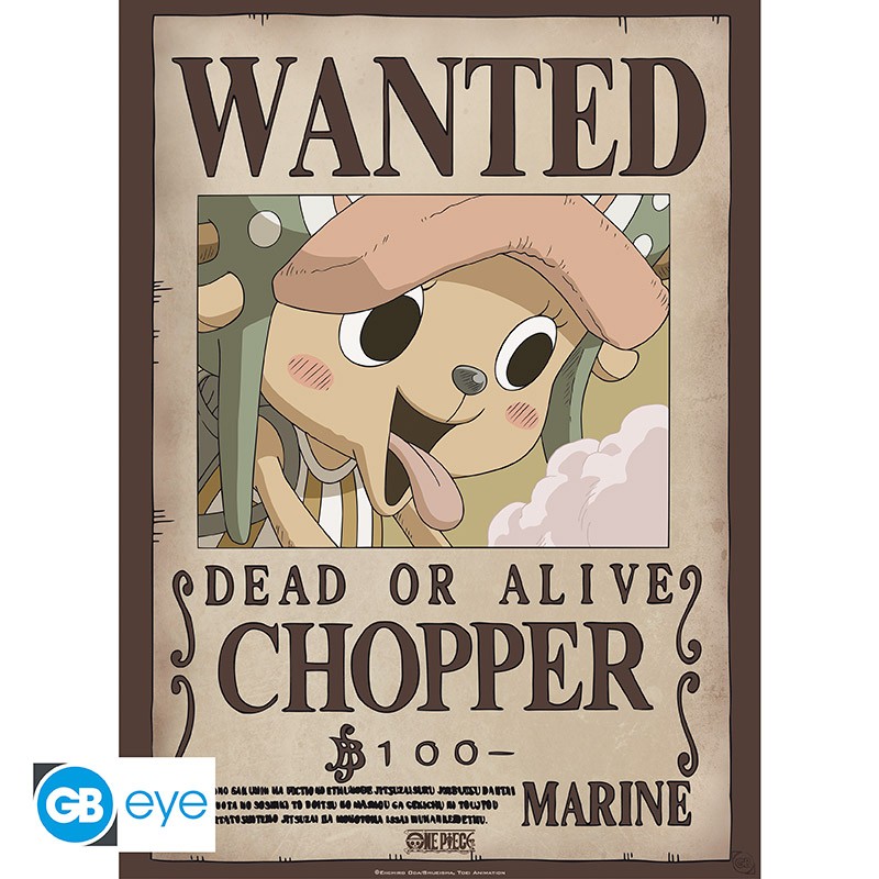 ONE PIECE POSTER WANTED CHOPPER (52X38)