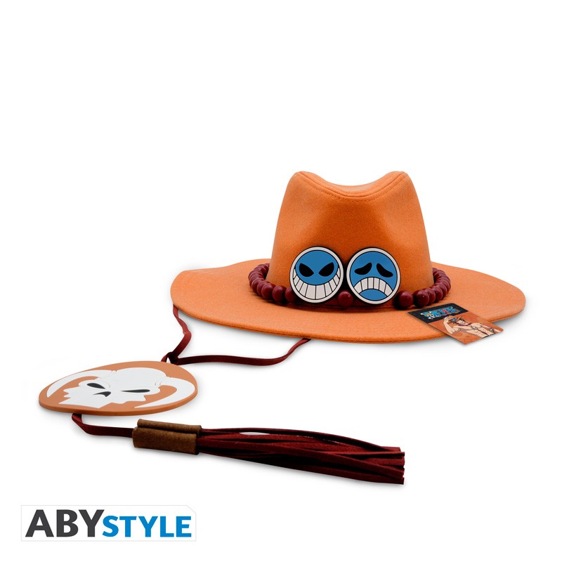 ONE PIECE CAPPELLO REPLICA HAT PORTGAS D. ACE ADULT SIZE