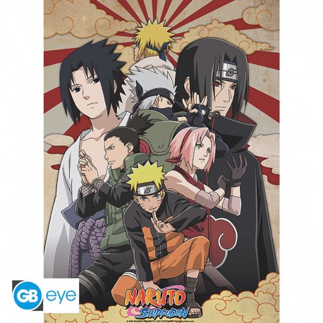 NARUTO SHIPPUDEN POSTER 'SHIPPUDEN GROUP 2' (52X38)