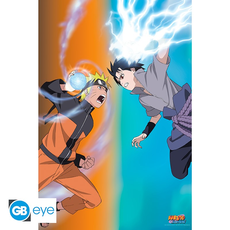 NARUTO SHIPPUDEN - POSTER 'NARUTO VS SASUKE' (91.5X61)