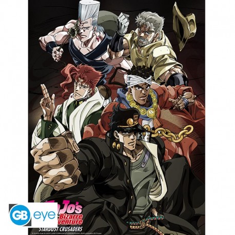 JOJO'S BIZARRE ADVENTURE POSTER 'STARDUST CRUSADERS' (52X38)