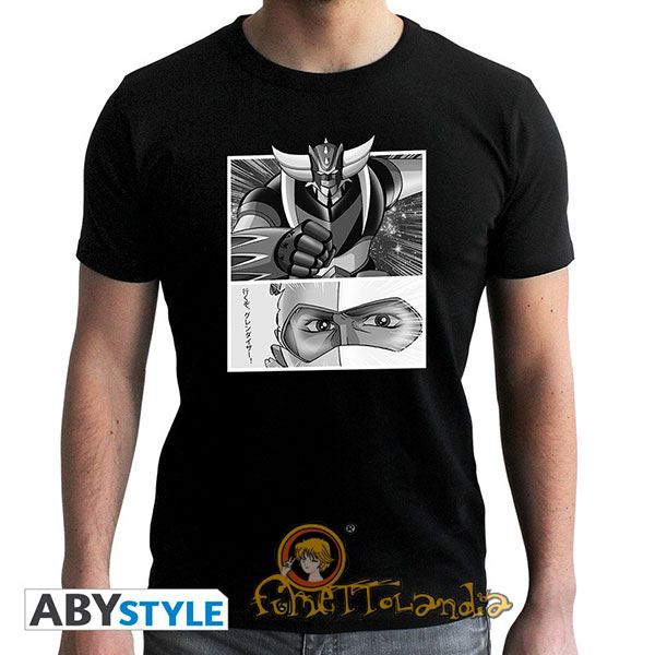 GRENDIZER & DUKE FLEED ANIME SHORT SLEEVE T SHIRT (M)