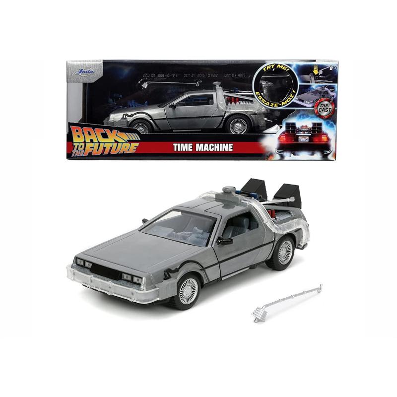 BACK TO THE FUTURE HOLLYWOOD RIDES DIECAST MODEL 1/24 DELOREAN TIME MACHINE