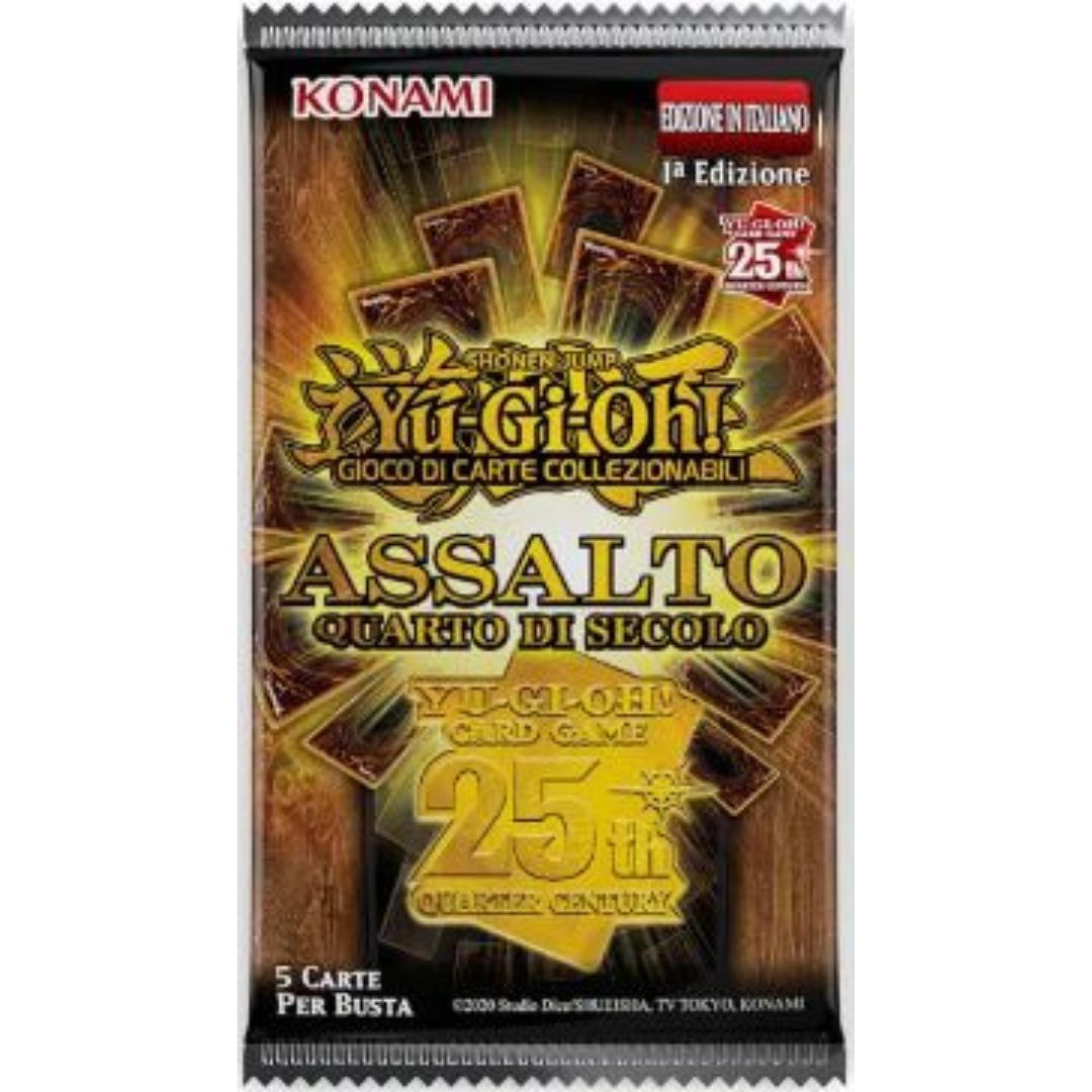 YU-GI-OH! 25TH ANNIVERSARY QUARTER CENTURY ASSALTO (STAMPEDE) BUSTA SINGOLA