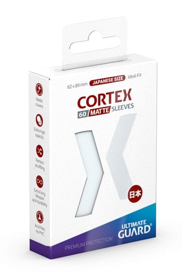 ULTIMATE GUARD CORTEX SLEEVES MATTE JAPANESE SIZE (60) - TRANSPARENT