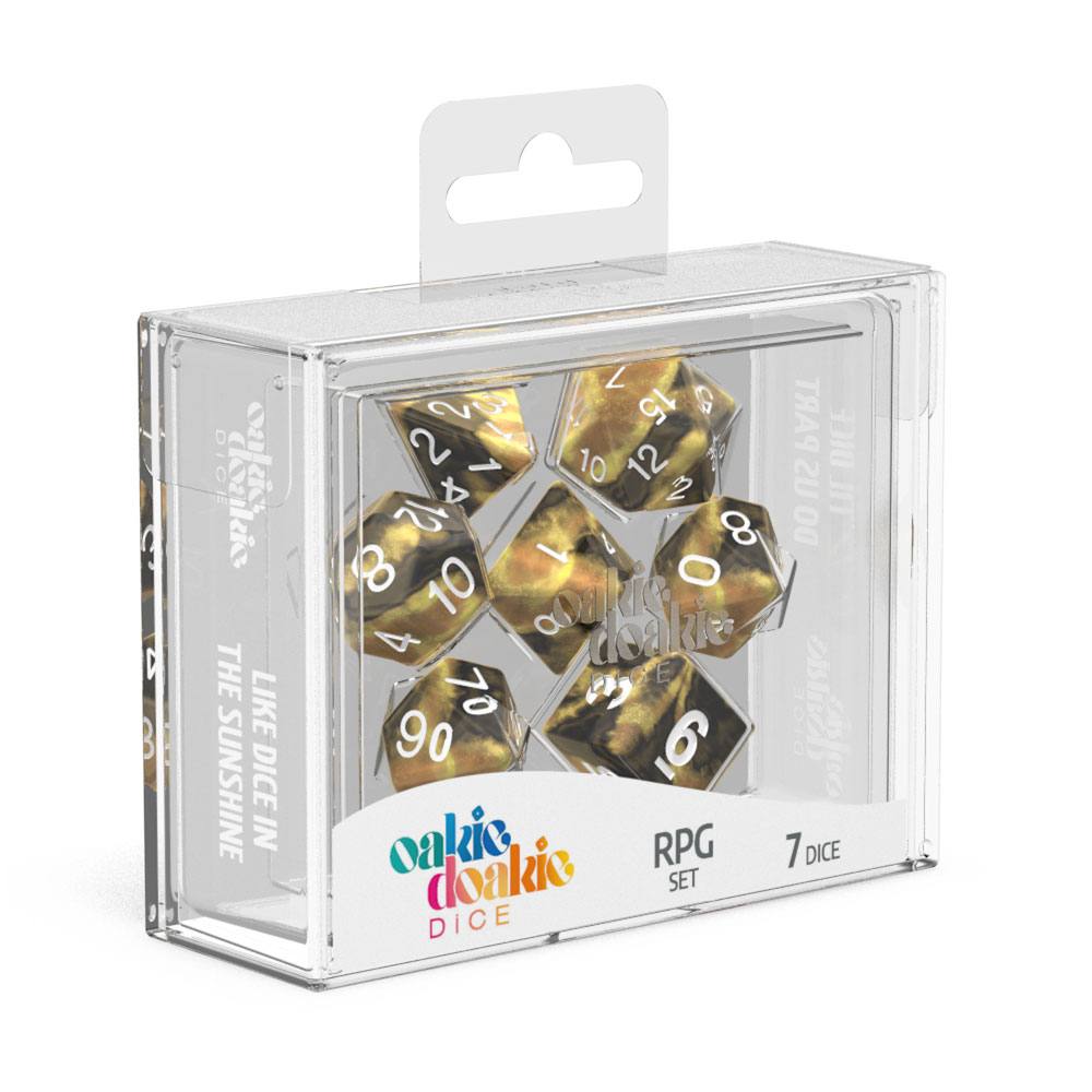 OAKIE DOAKIE DICE RPG SET GEMIDICE - HORNET (7 DADI)