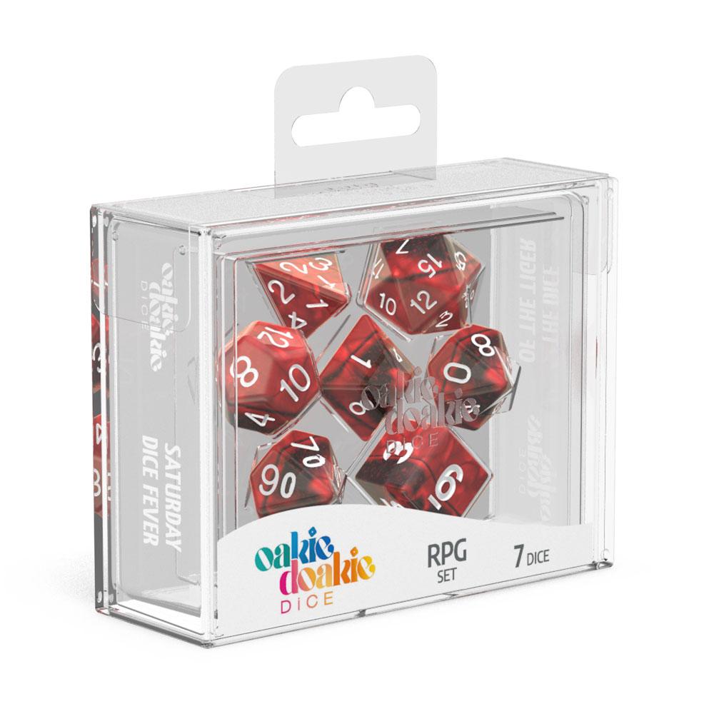 OAKIE DOAKIE DICE RPG SET GEMIDICE - VAMPIRE (7 DADI)