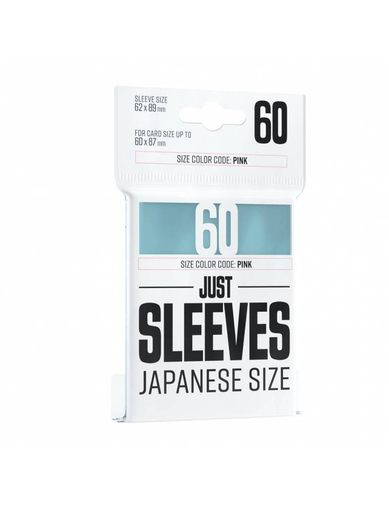 JUST SLEEVES JAPANESE SIZE CLEAR (60 SLEEVES)