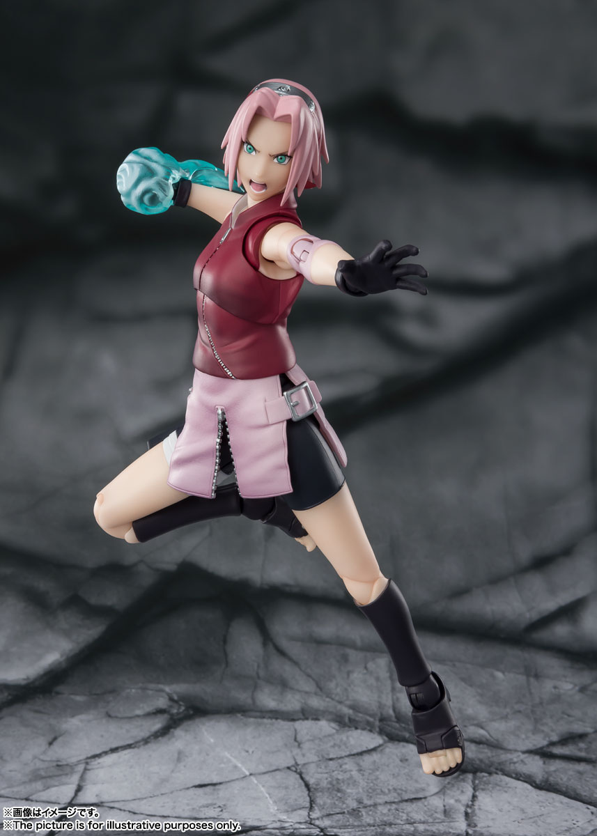 NARUTO SHIPPUDEN S.H. FIGUARTS ACTION FIGURE SAKURA HARUNO -INHERITOR OF TSUNADE'S INDOMINABLE WILL-
