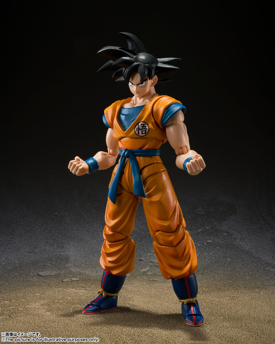 DRAGON BALL S.H. FIGUARTS ACTION FIGURE SON GOKU SUPER HERO 14 CM (REISSUE)