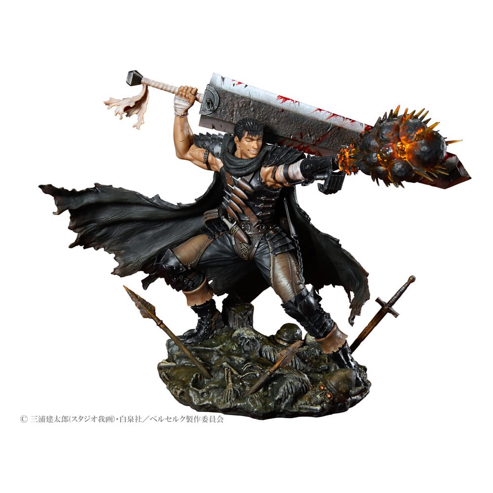 BERSERK PVC STATUE 1/7 GUTS BLACK SWORDSMAN VER. 26 CM