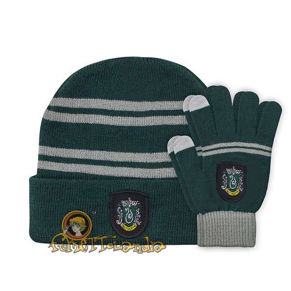 HARRY POTTER BEANIE & GLOVES SET FOR KIDS SLYTHERIN