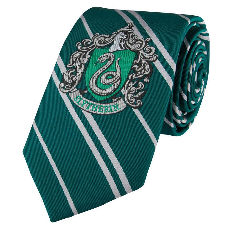 HARRY POTTER CRAVATTA SERPEVERDE TIE SLYTHERIN WOVEN NECKTIE