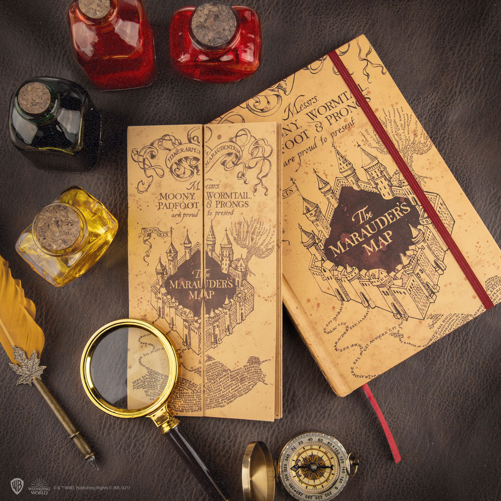 HARRY POTTER NOTEBOOK A5 MARAUDER'S MAP