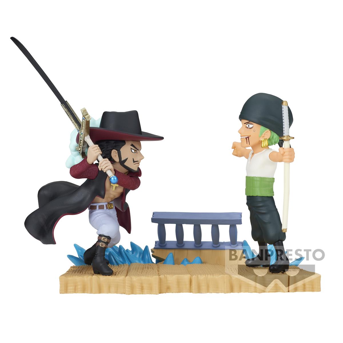 ONE PIECE WCF LOG STORIES RORONOA ZORO VS DRACULE 7 CM