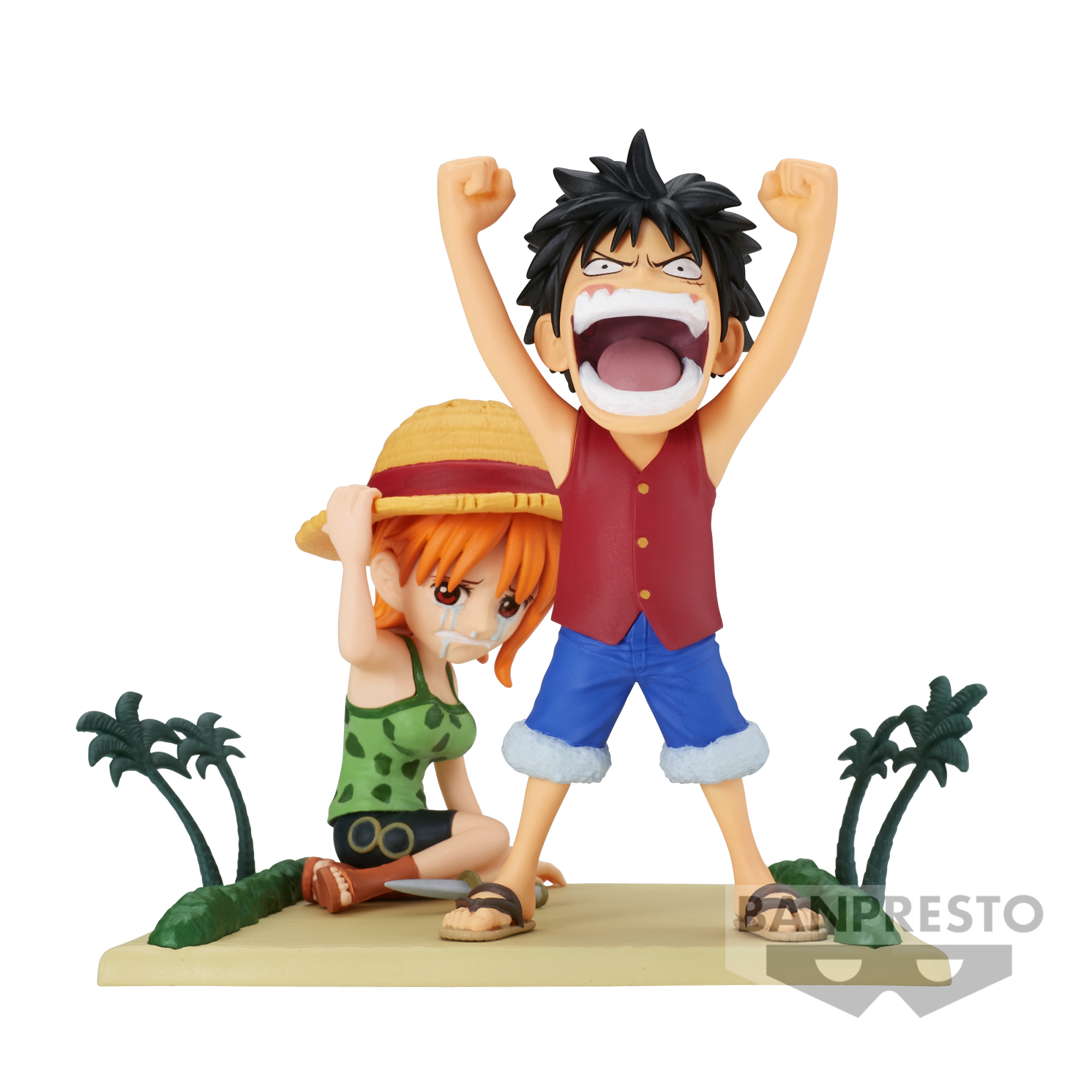 ONE PIECE WCF LOG STORIES MONKEY D.LUFFY & NAMI 7CM