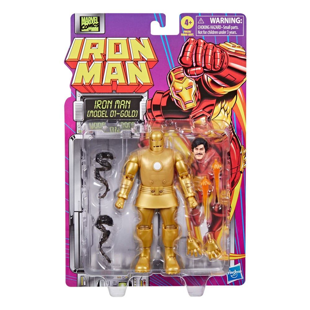 IRON MAN MARVEL LEGENDS ACTION FIGURE IRON MAN (MODEL 01-GOLD) 15 CM