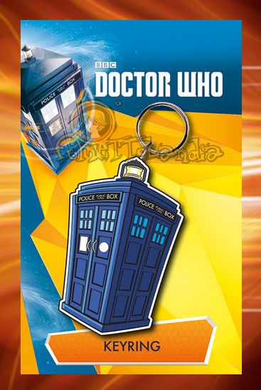 DOCTOR WHO RUBBER KEYRING TARDIS