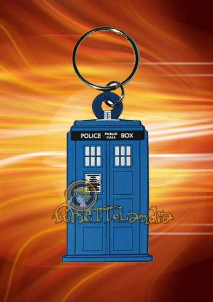DOCTOR WHO RUBBER KEYRING TARDIS