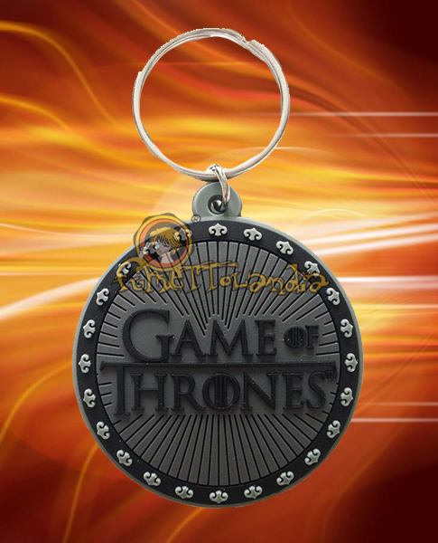 GAME OF THRONES RUBBER KEYCHAIN LOGO