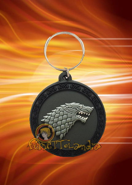 GAME OF THRONES RUBBER KEYCHAIN STARK
