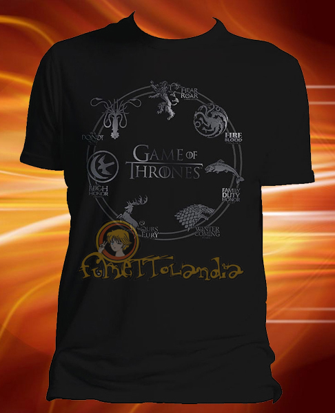 GAME OF THRONES ROUND SIGIL T-SHIRT (M)