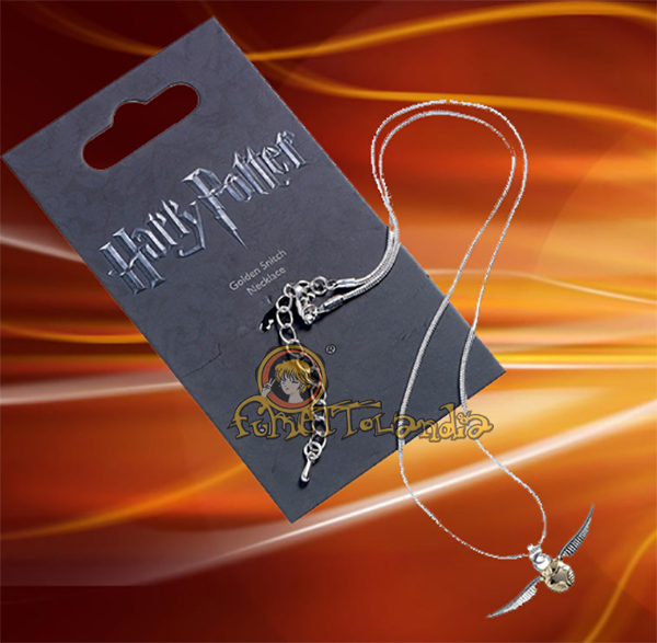 HARRY POTTER PENDANT & NECKLACE GOLDEN SNITCH (SILVER PLATED)