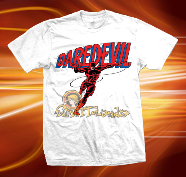 MARVEL COMICS DAREDEVIL LOGO BIANCO T-SHIRT (M)