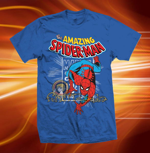 SPIDEY STAMP BLU T-SHIRT (M)