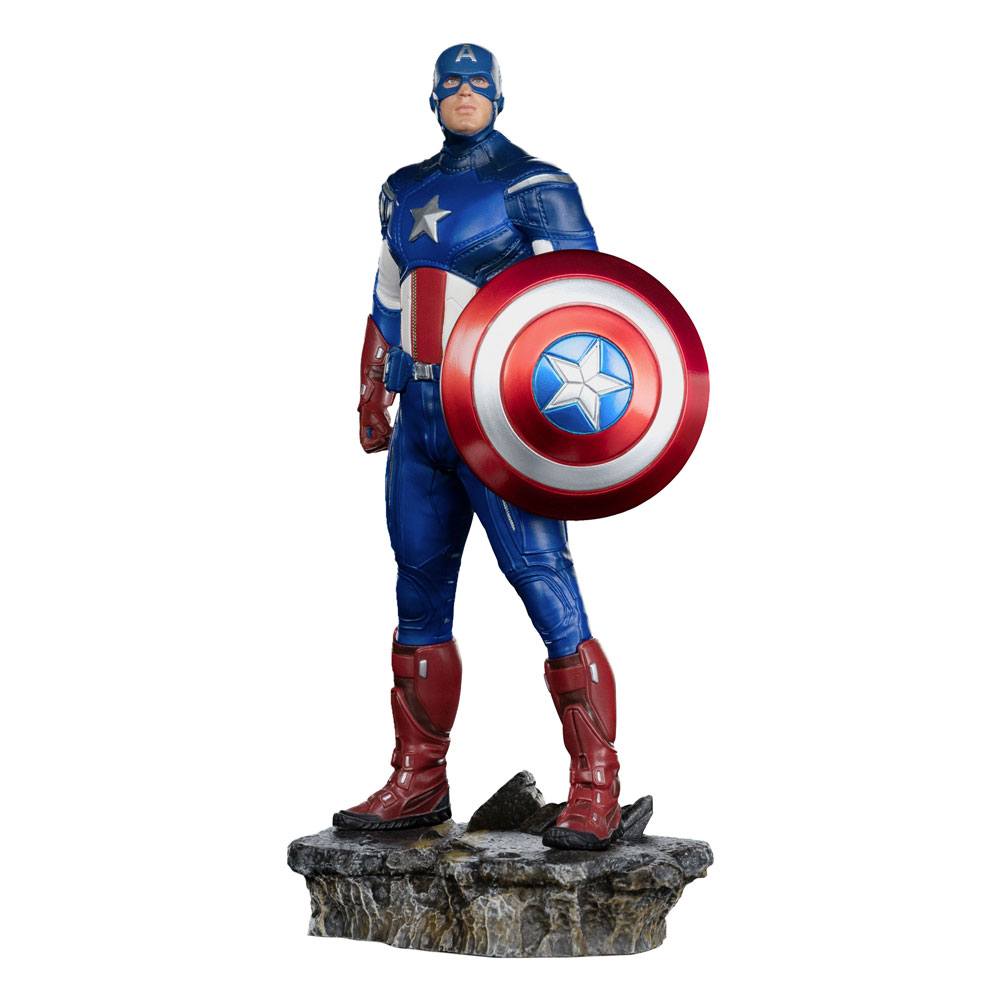 THE INFINITY SAGA BDS ART SCALE STATUE 1/10 CAPTAIN AMERICA BATTLE OF NY 23 CM