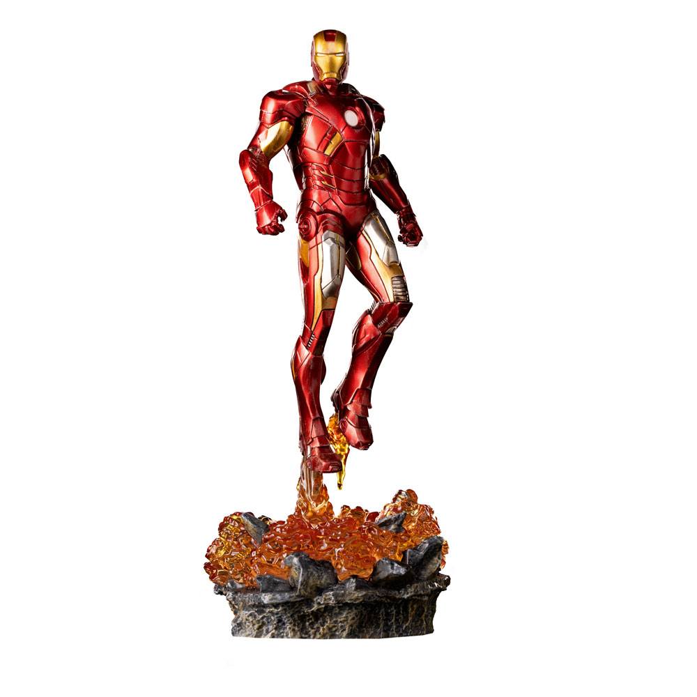 THE INFINITY SAGA BDS ART SCALE STATUE 1/10 IRON MAN BATTLE OF NY 28 CM