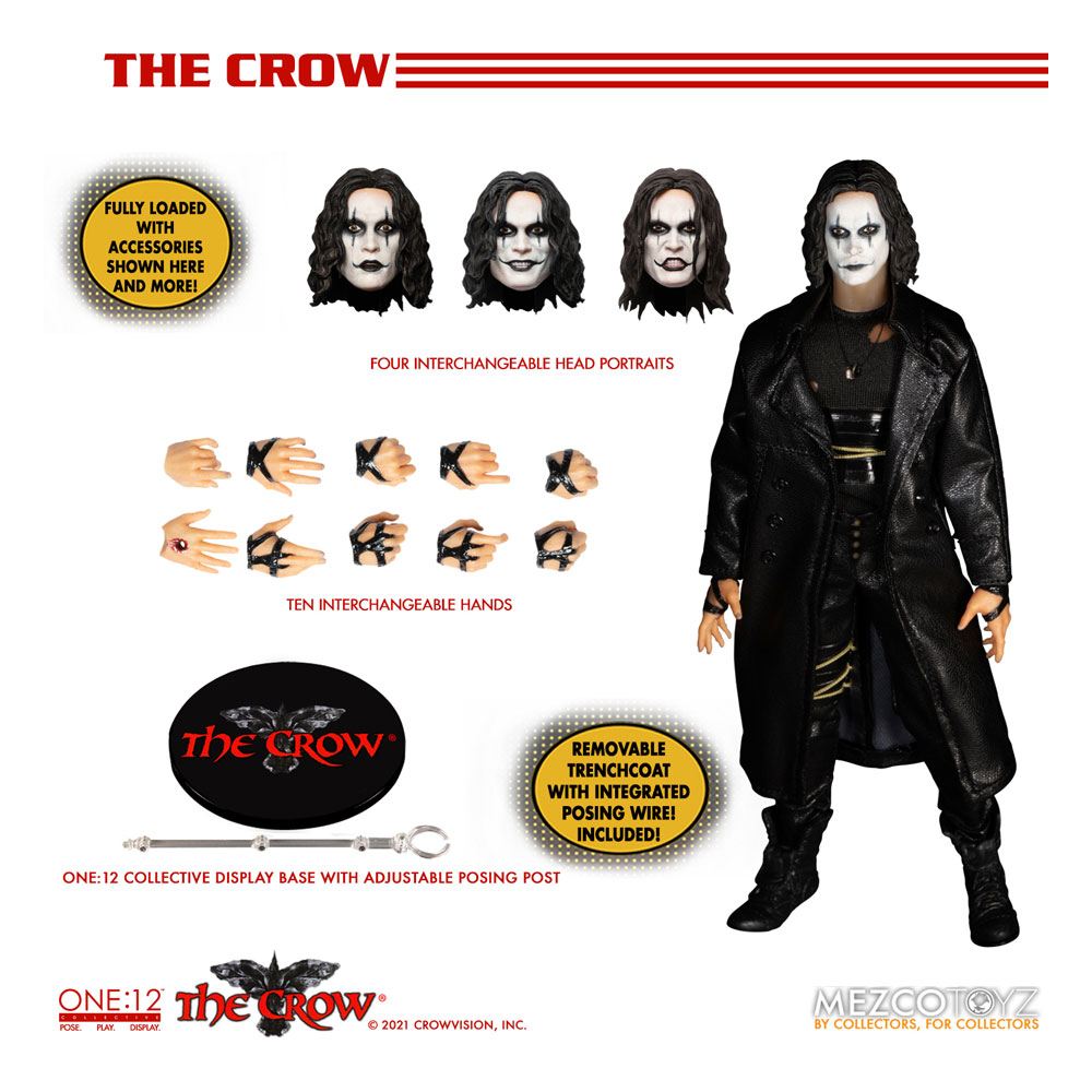 THE CROW ACTION FIGURE 1/12 ERIC DRAVEN 17 CM