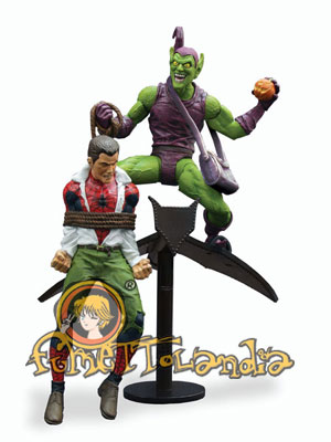 MARVEL SELECT ACTION FIGURE CLASSIC GREEN GOBLIN 18 CM + PETER PARKER