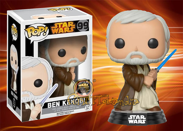 POP! STAR WARS #099 PVC BOBBLE HEAD BEN KENOBI ACTION POSE