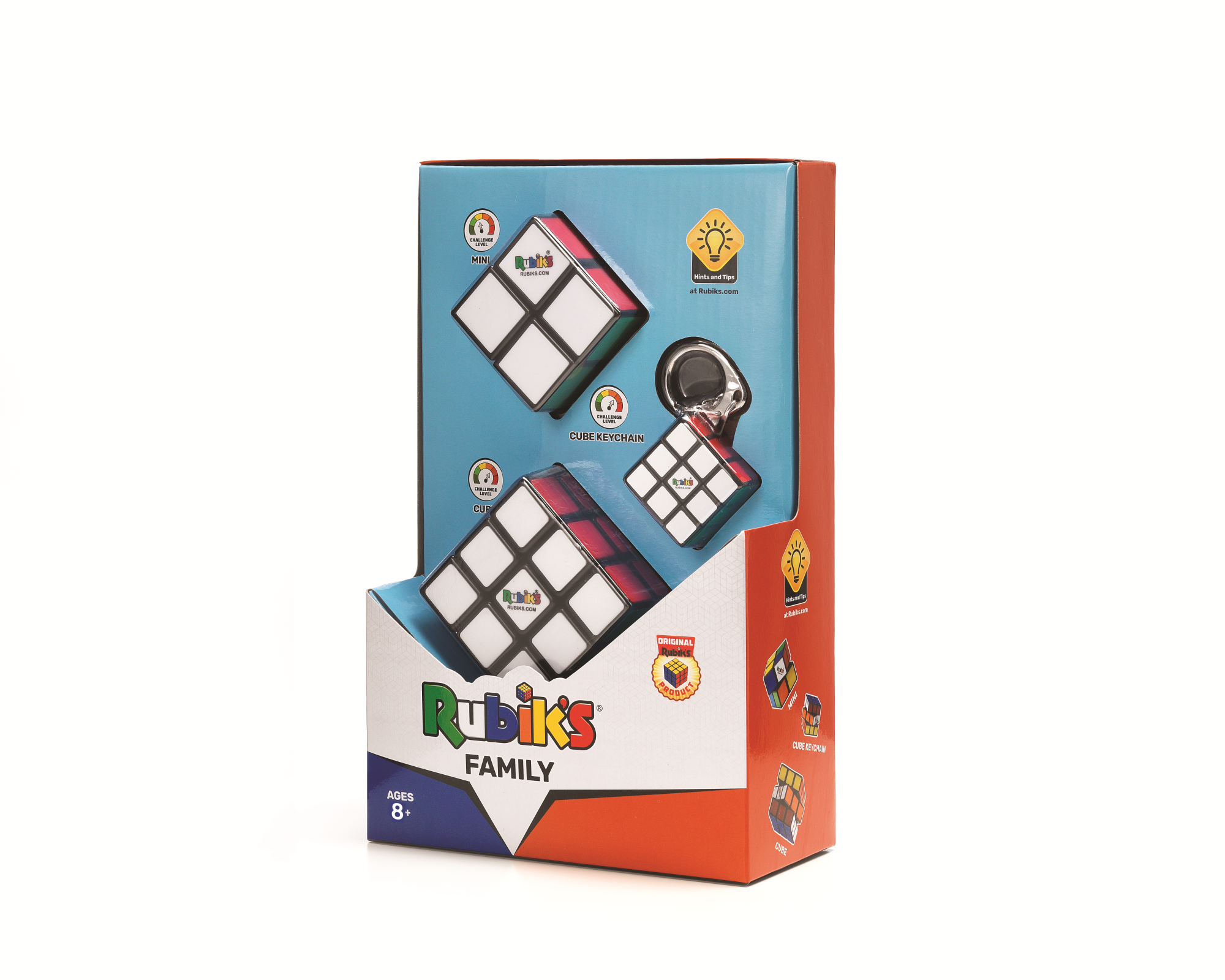 CUBO DI RUBIK / RUBIK'S CUBE  FAMILY PACK 3X3 + 2X2 + 3X3 KEYRING