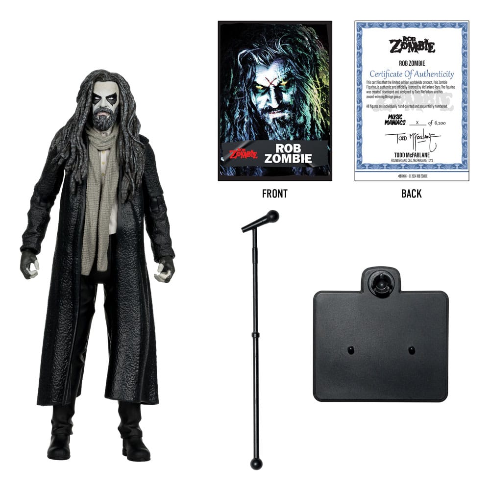 METAL MUSIC MANIACS ACTION FIGURE WAVE 2 ROB ZOMBIE 15 CM