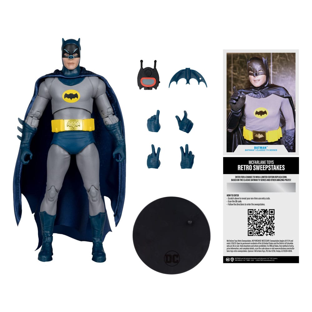DC MULTIVERSE ACTION FIGURE BATMAN (BATMAN: CLASSIC TV SERIES) 18 CM