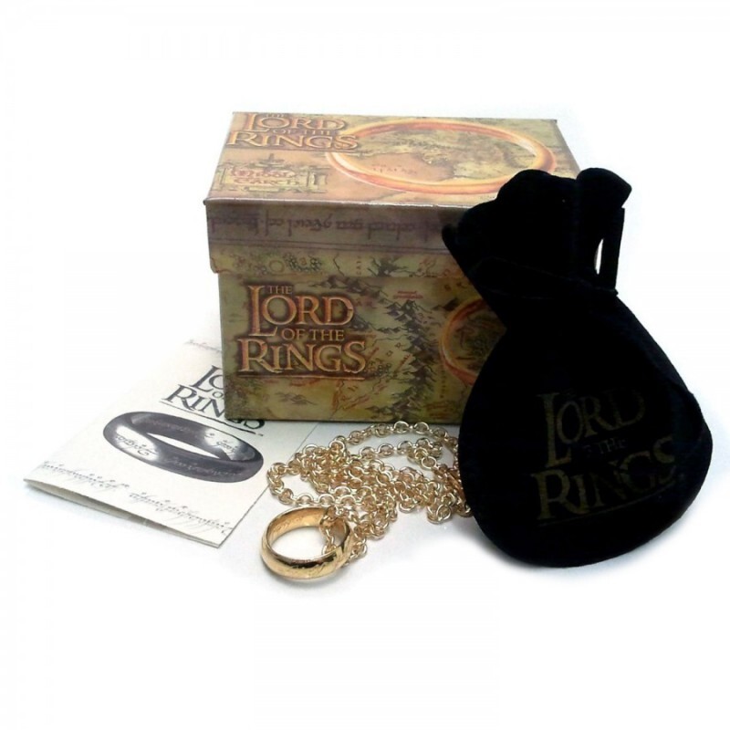 LOTR LORD OF THE RINGS UNICO ANELLO GOLD VERSION
