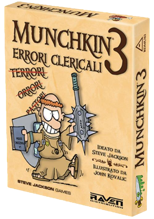 GAMES MUNCHKIN 3 ERRORI CLERICALI