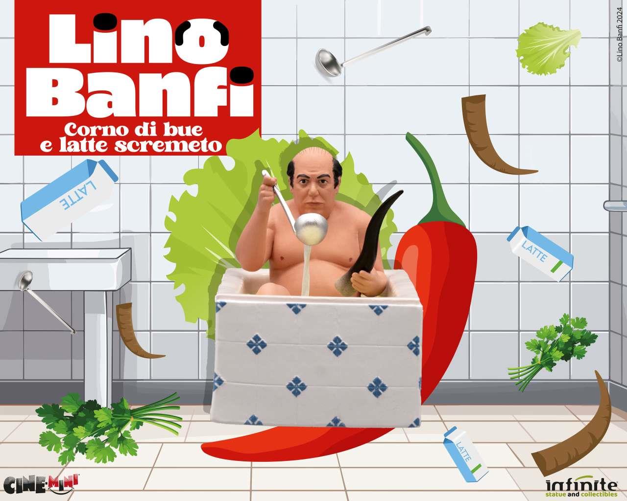 LINO BANFI CORNO DI BUE E LATTE SCREMETO MINI PVC STATUE