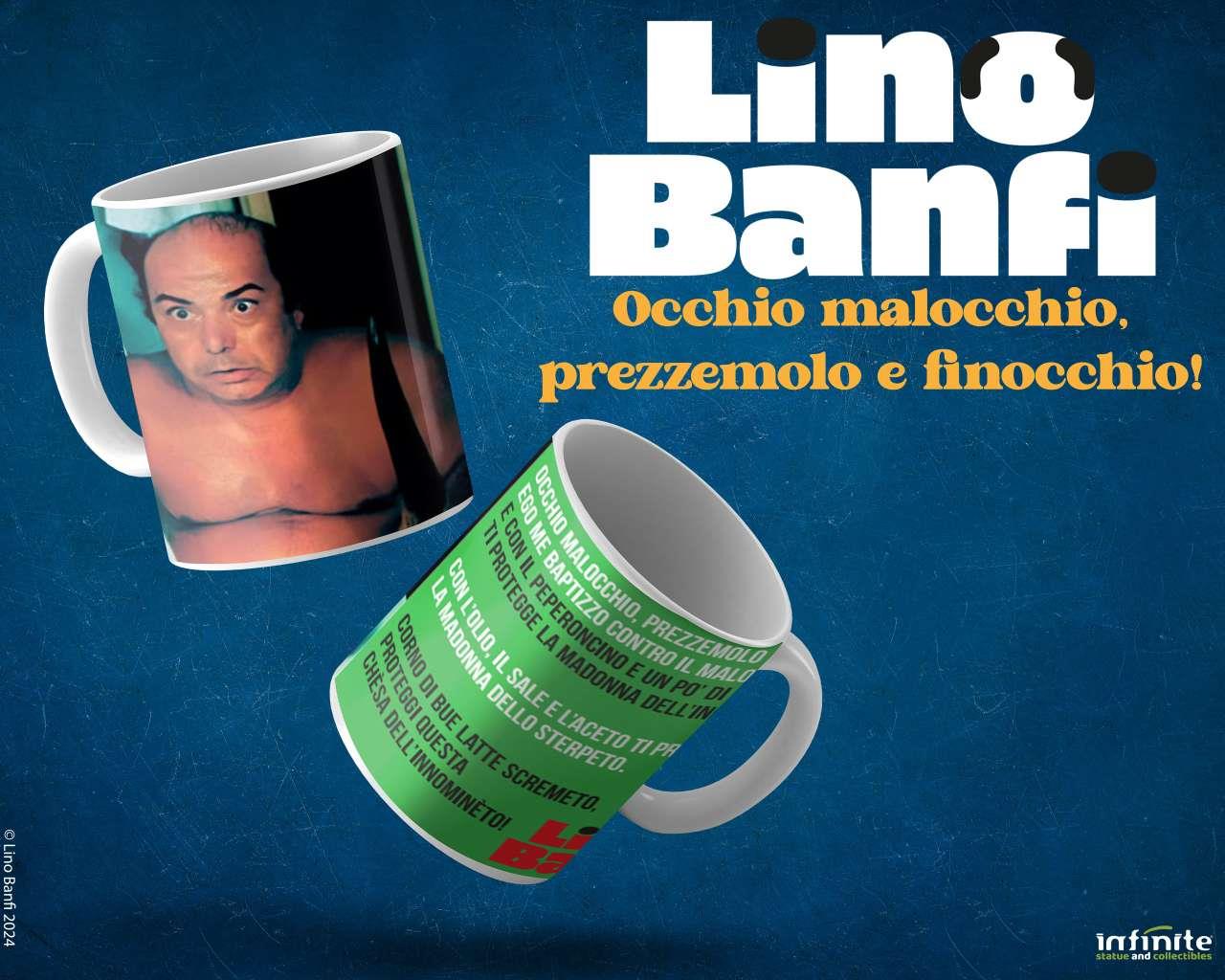 LINO BANFI ...OCCHIO MALOCCHIO, PREZZEMOLO E FINOCCHIO!... MUG TAZZA